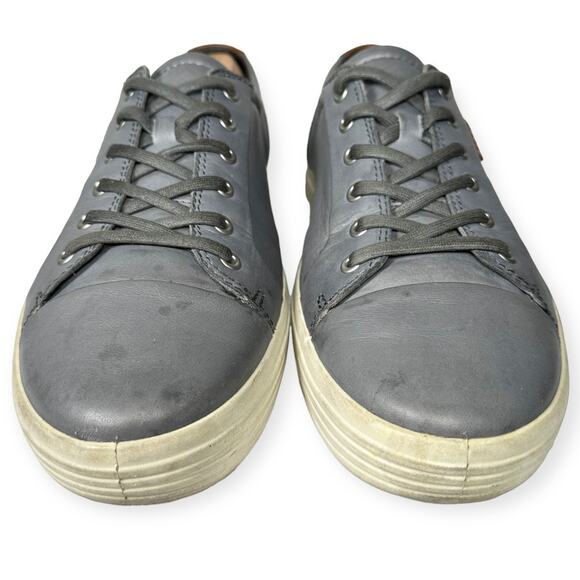 ECCO Men Soft 7 Sneaker Leather Gray EU 46 US 13 - Picture 2 of 8